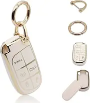 Elegananccy for Jeep Key Fob Cover, White