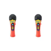 2x The Wiggles Sing Along Microphone w/ 4 Songs Red Kids Musical Play Toy 3y+