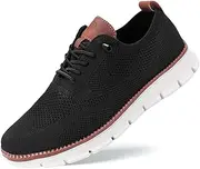 [Loopyaura] Mens Wearbreeze Shoes, 2024 Ultra Comfortable Breathable Orthopedic Dress Sneakers with Orthotic Insoles Extra-Wide Toebox