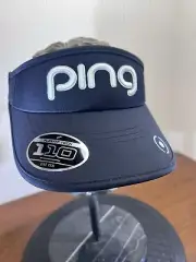 PING Adult Unisex FLEXFIT TECH Adjustable Visor black And White NWT GOLF