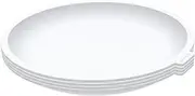 Goodcook Microwave Plates, Set of 4 Kitchen Essentials, White