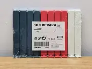 Sealed Set of 10 IKEA Plastic Sealing Chip Clips For Food Storage Bags