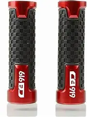 Grip Handle 7/8"Motorcycle Handlebar Bar Covers Handlebar Grip Motorcycle Accessories CNC 22mm for Honda Cb919 Cb 919 Cb 919 2002-2007 (Color : Red)