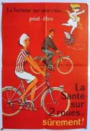 Health on Two Wheels - Original Poster - Very Rare – Poster - Circa 1970