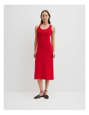 [Country Road] Tape Knit Dress in Fiesta Red