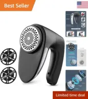 Fabric Shaver - Rechargeable Lint Remover Defuzzer with Electrostatic Brush