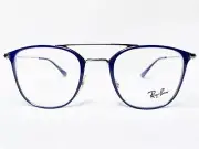 NEW Ray Ban RB6377 2906 Unisex Gunmetal/Blue Square Eyeglasses Frames 48/21~140