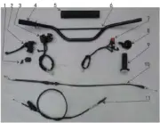 RPS Hawk 250 dlx Throttle Cable (#10 in Diagram)