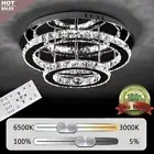 Modern Luxury 36W Crystal LED Ceiling Light Flush Mount Chandelier Decoration OZ