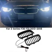 Car LED Light Front Kidney Grille Grill for 3 Series F30 Grille Lights 2013-2018 As Shown