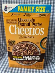 NEW! GENERAL MILLS ~ CHOCOLATE PEANUT BUTTER ~ CHEERIOS OAT CEREAL ~ 1 or ALL