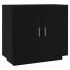 Wooden Buffet Sideboard Cabinet Storage Shelf Cupboard Door Hallway Table Black