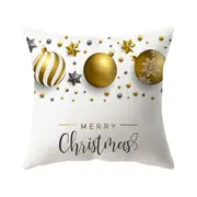 Christmas Pillow Covers Xmas Throw Print Pillowcases Sofa Cushion Cover for Holiday Christmas Home Decorations -Style 7