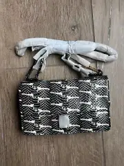 Rebecca Minkoff X-Body Edie Bag Black & White NWT