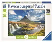 1000pc Ravensburger River Waterfall Nature Theme Jigsaw Puzzle Set Family