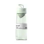 Transparent cute water bottle with straw Portable shaker Leakproof bottles strawberry milk tumbler tea cup travel coffee mug