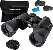 [Celestron] LandScout 72360 10 x 50mm Black Porro Prism Binoculars with Rubberised Grip, Coated Lens, K9 Optical Glass, Neck Strap and Soft Carry Case