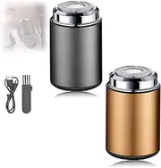 Mini Portable Electric Shaver - USB Rechargeable Waterproof Travel Beard Trimmer (2pcs)