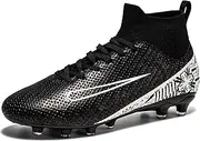 [Biayvisas] Soccer Cleats for Mens Womens Turf Soccer Shoes Indoor Footall Cleats High Ankle TF FG Football Boots Wide Training Sneaker