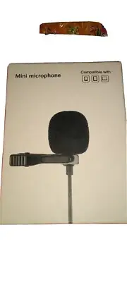 New USBc Mini Mic, omni directional, lapel clip foam windscreen pouch