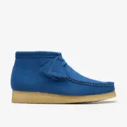 Clarks Men's Wallabee Boot Blue Suede 26181134