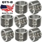 8 - Steel Universal Weld On Bar Clamp 3" Roll Cage Fabrication Mount 6 Bolt