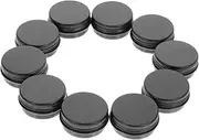 ELAYARD 10Pcs Aluminum Cosmetic Containers Portable Makeup Storage Jars for Creams and DIY Skincare Lightweight Design for Travel Use