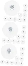 SHINEOFI 3sets Heavy Duty Glass Suction Cups Transparent Suction Hooks for Bathroom Kitchen and Home Use Strong Hold Easy to Apply and Remove No Damage to Walls Furniture 10pcs*3