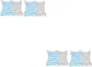 Baluue 2sets Hair Turban Drying Towel Cat Ears Hair Dry Wraps Wrap Quick Drying for Girls 2pcs*2 Random Color