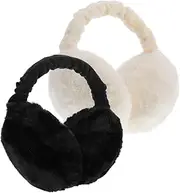 [SAFIGLE] Pcs Winter Earmuffs Warm Keeping Ear Muffs Fuzzy Ear Warmer for Men Women