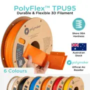 Polymaker PolyFlex TPU95 750 grams 3D Printer Filament Australia