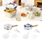 Mini Deep Fryer Pot Portable Frying Serving Basket for Sauce Dumpling Pasta