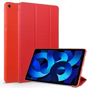 For Apple iPad Air 5th /4th Gen 10.9 inch 2022 /2020 Folio Leather Smart Magnetic Flip Stand Case Cover (Red)