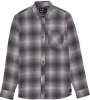 Fox Racing Survivalist Mens Button Up Long Sleeve Flannel Shirt Light Gray