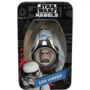 Star Wars Watch LCD Stormtrooper White with Rainbow Colors by MZ Berger Co