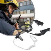 New Security Walkie Talkie PTT Headset Earpiece Mic Ear-Hook For Motorola Radio~