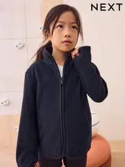 Black Zip-Up Fleece Jacket With Pockets (3-16yrs) (AY0506) | $21 - $32