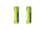 2pc GP 1.2V 1800mAh NiMH AA Solder Tagged Rechargeable Reusable Battery for Toys