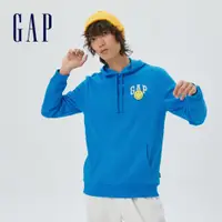 在飛比找蝦皮商城優惠-Gap 男裝 Gap x SMILEY聯名 Logo刷毛帽T