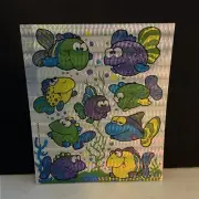 VTG 80’s AGC American Greetings Prism Scratch & Sniff FISH Sticker Sheet - RARE