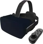 VR Goggles for Smartphone w/ Remote (Dark Blue)
