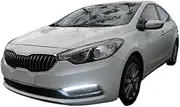 2Pcs LED Daytime Running Light Compatible With Kia K3 Cerato 2013 2014 2015 2016 Turn Signal Relay 12V Car DRL Fog Lamp Decoration(White and yellow)