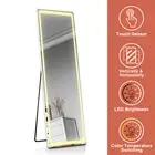 Full Length Mirror Standing/Wall Mounted Makeup with Dimming Dressing Mirror