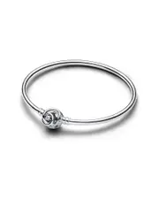 Pandora Moments Silver Bangle Bracelet