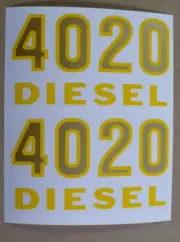 4020 Diesel Pedal-Size Model Number DECAL for John Deere Pedal Tractor JP21