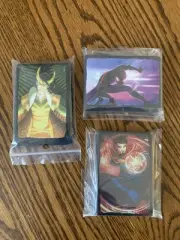 Upper Deck Marvel Deck Protector Card Sleeves LOKI, Spider-Man, Dr.strange.150