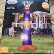 Gemmy Halloween Giant Clown Light Up Inflatable 12’ Tall New Sealed Box