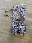 VERA BRADLEY PLUSH THROW PARADISE BRIGHT CORAL BAG INCLUDED