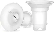 Maymom Flange Insert 10 mm Compatible with Medela and Spectra 24 mm Shields/Flanges. Use with Medela Freestyle and Momocozy S9/S11/S12 to Reduce Nipple Tunnel Down to 10 mm; Fit Momcozy 24 mm Cup.