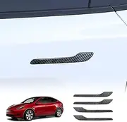 X-CAR Door Handle Protection Kit for Tesla Model 3 2017-2023 and Model Y 2022-2025 Carbon Fiber Style Trims Cover Wrap Accessories